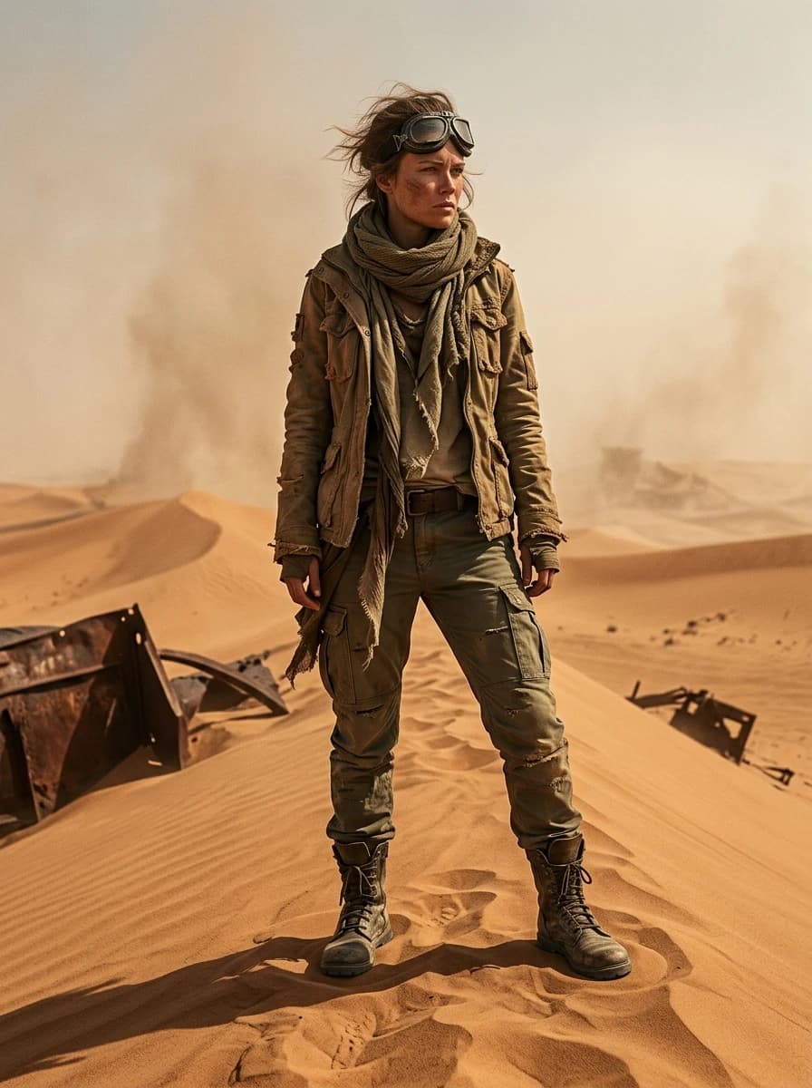 Apocalyptic / Wasteland fashion photography example 1