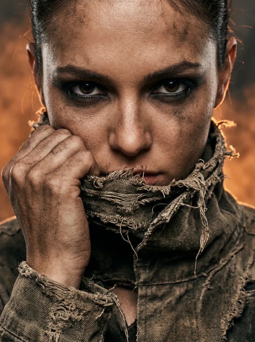 Apocalyptic / Wasteland fashion photography example 3