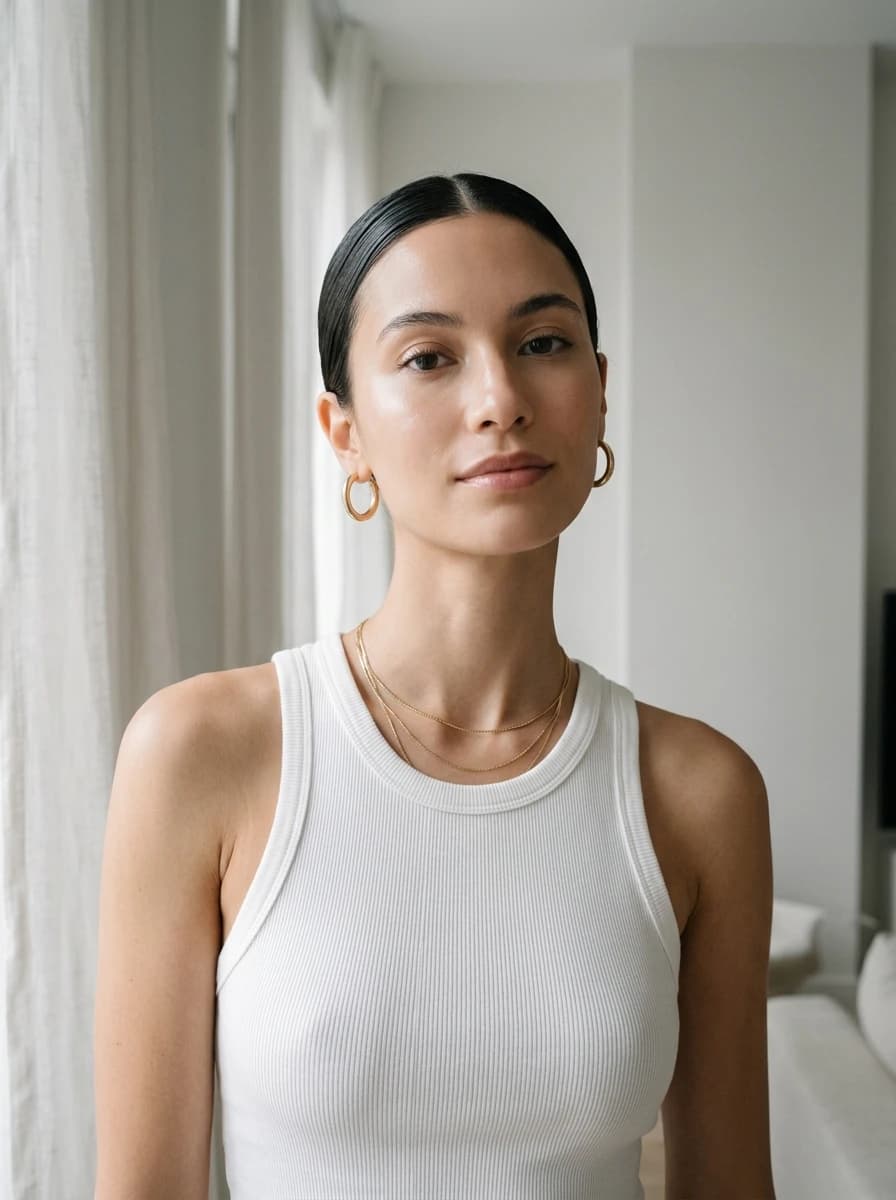 Clean Girl Aesthetic fashion photography example 2