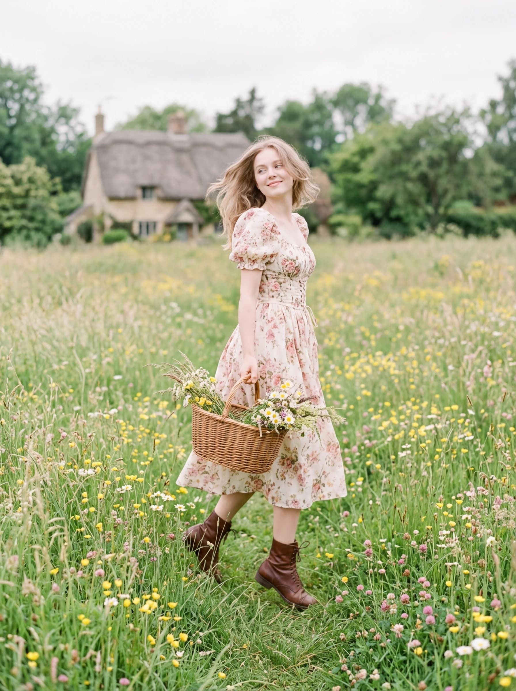 Cottagecore fashion photography example 1