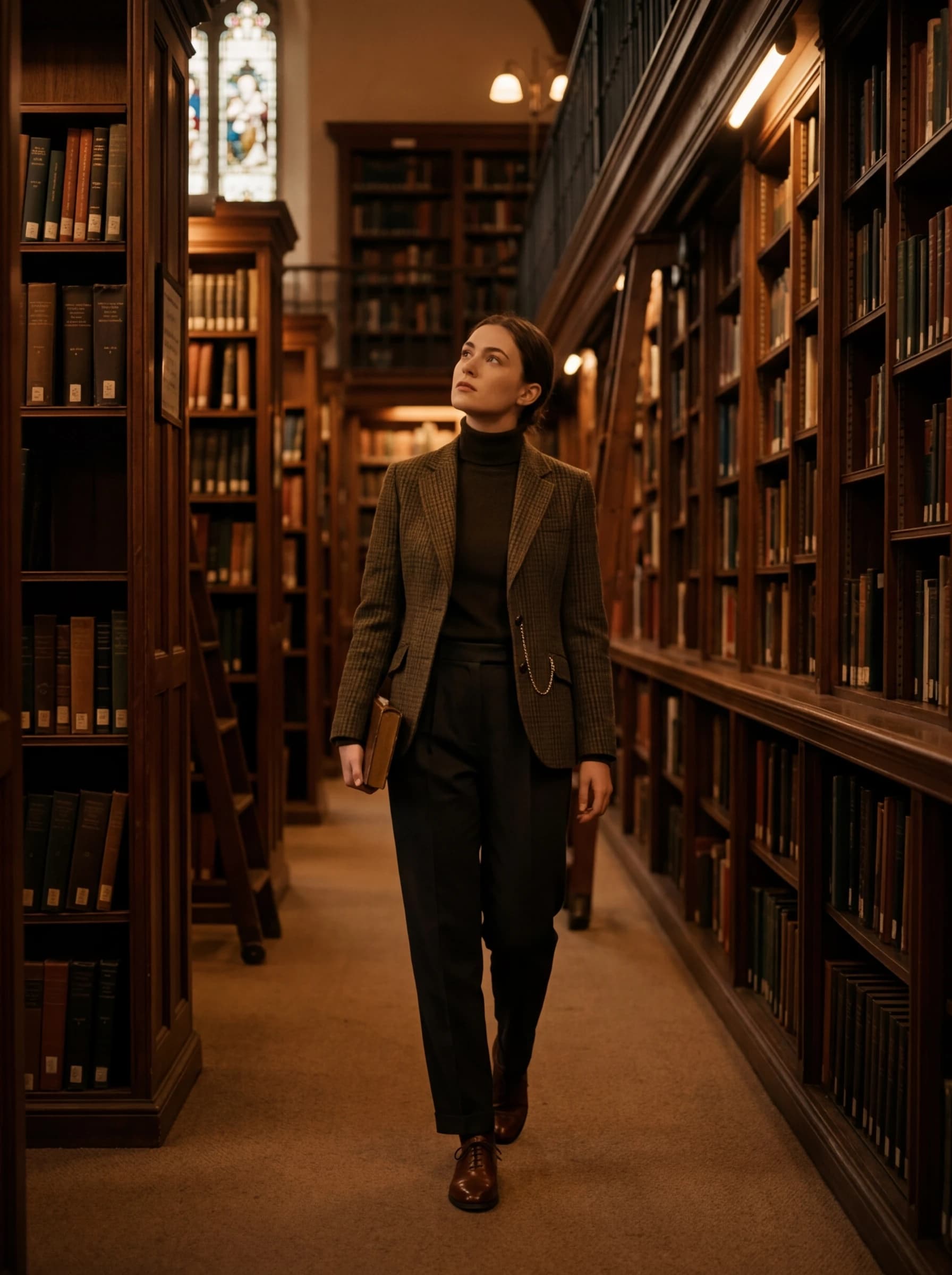 Dark Academia fashion photography example 1