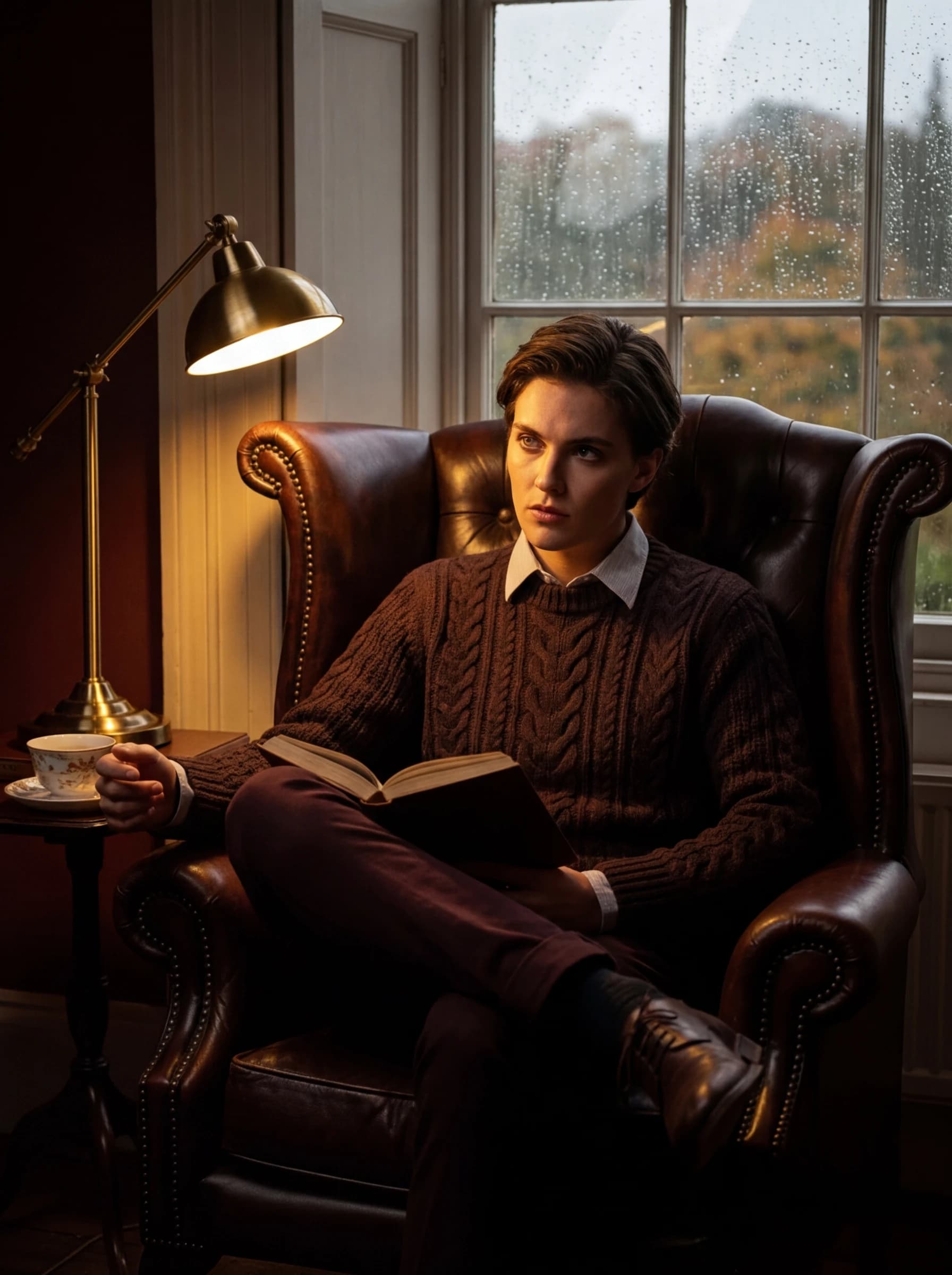 Dark Academia fashion photography example 2