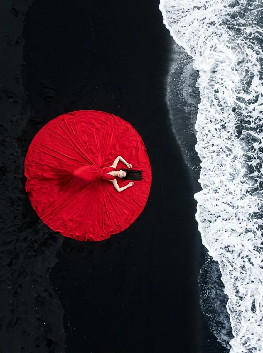 Drone / Aerial Shot fashion photography example 1