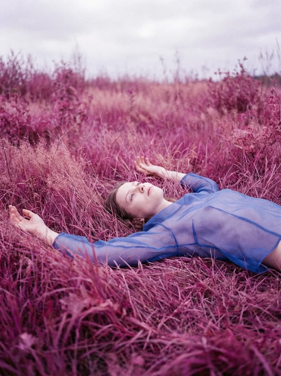 Lomography Purple fashion photography example 2