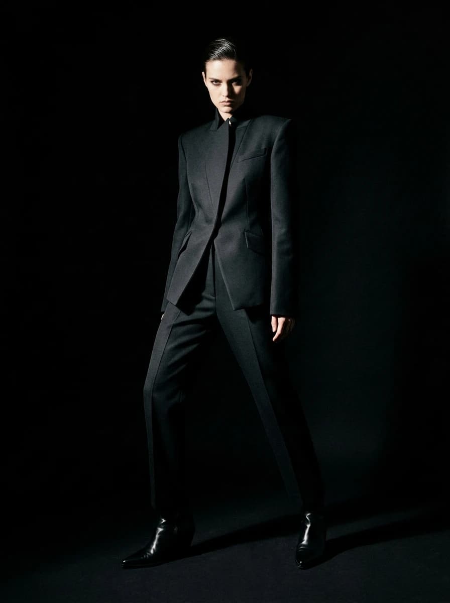 Low-Key / Moody Studio fashion photography example 1