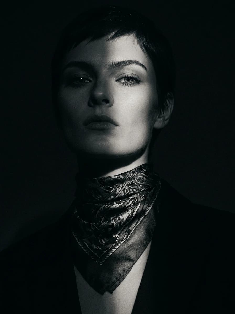 Low-Key / Moody Studio fashion photography example 3