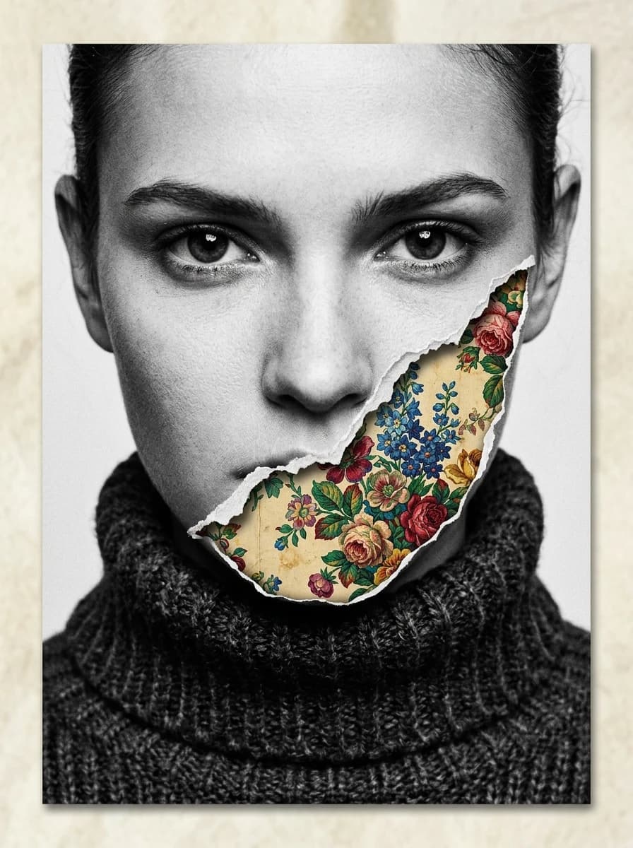 Mixed Media / Scrapbook fashion photography example 3