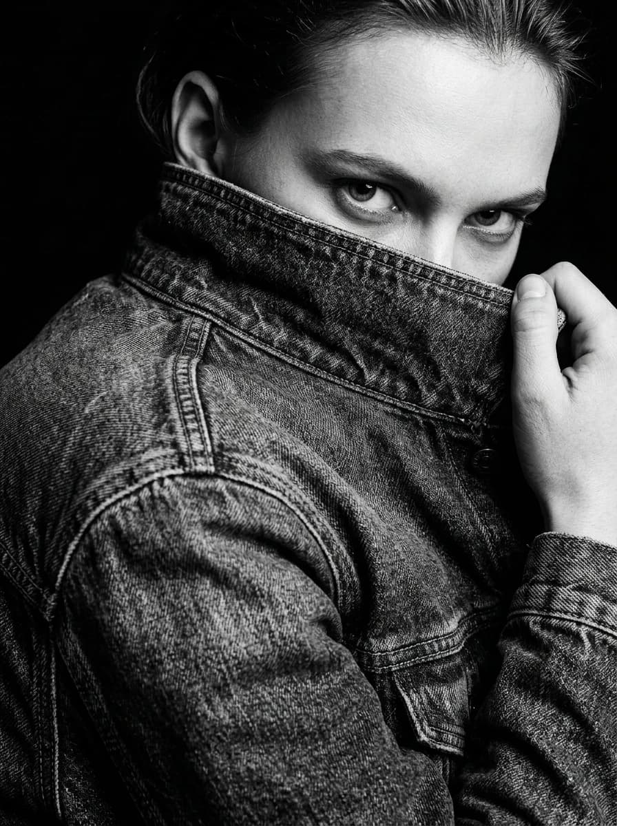 Monochrome / Black & White fashion photography example 3