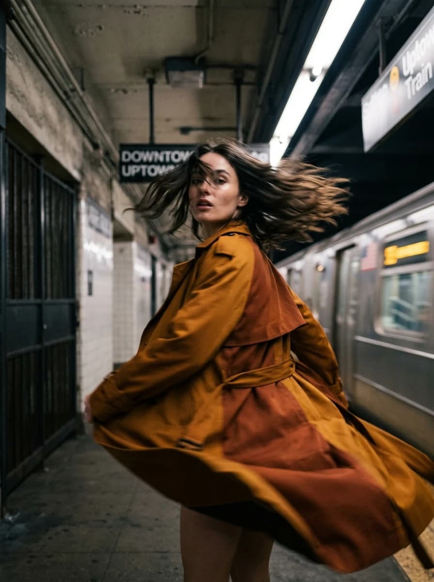 Motion Blur / Slow Shutter fashion photography example 2