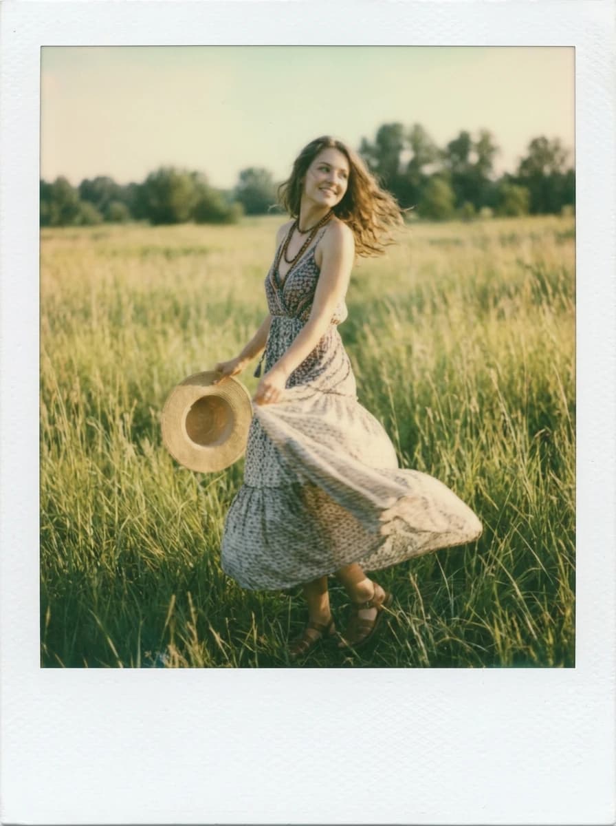 Polaroid / Instant Film fashion photography example 1