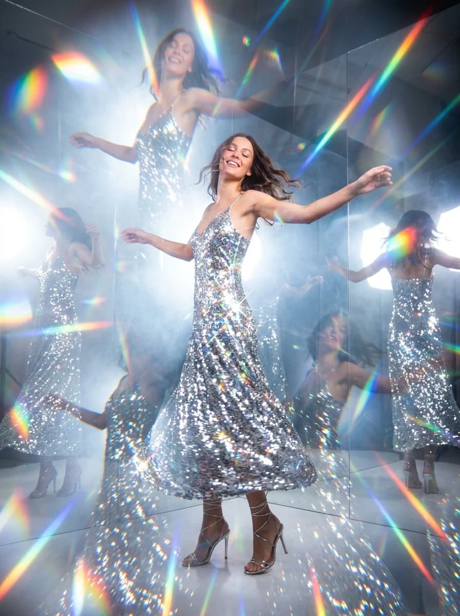 Prism / Kaleidoscope fashion photography example 1