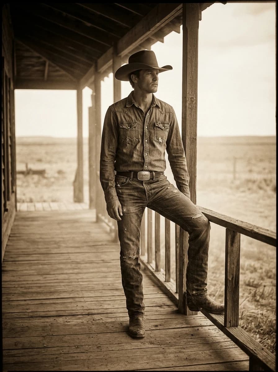 Sepia Tone fashion photography example 1