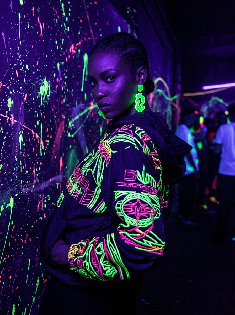 Ultraviolet / Thermal fashion photography example 2