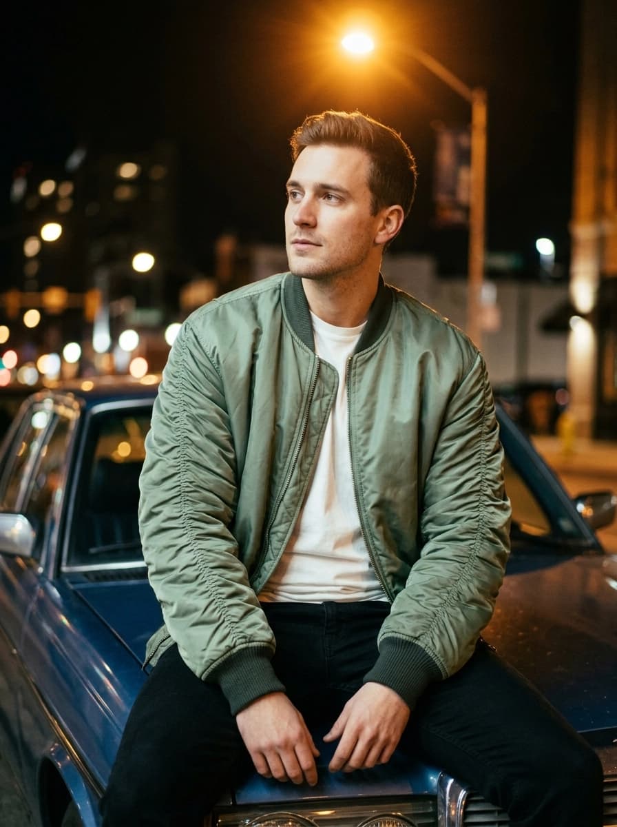 AI generated Bomber Jackets example - Medium Shot