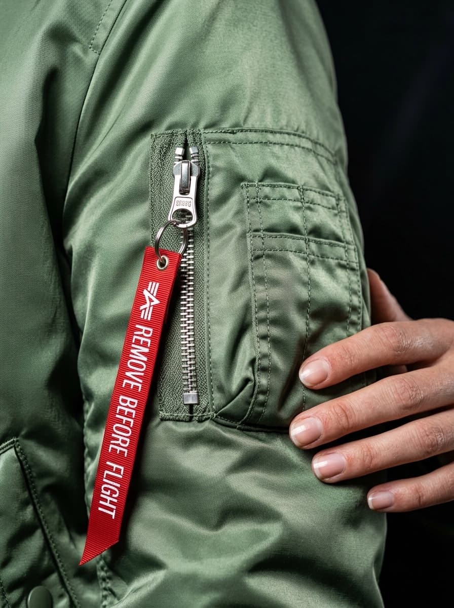 AI generated Bomber Jackets example - Close Up