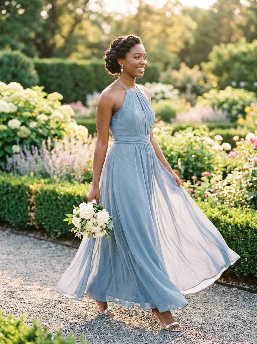 Professional AI photography showcasing Bridesmaid Dresses