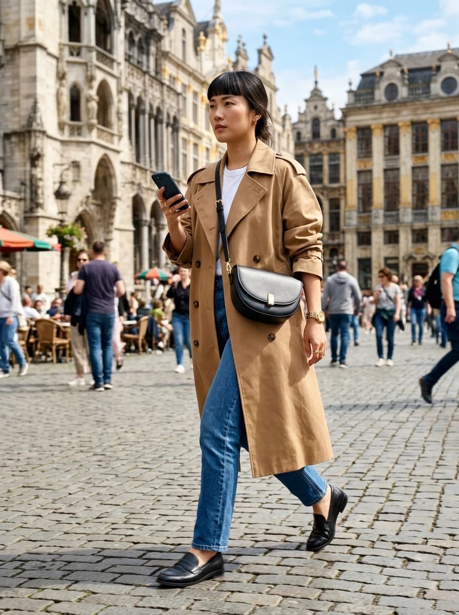 Professional AI photography showcasing Crossbody Bags