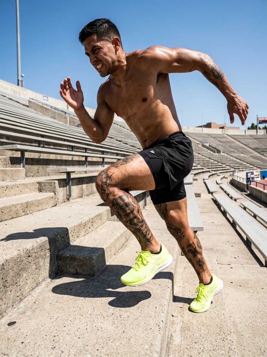 Professional AI photography showcasing Gym Shorts