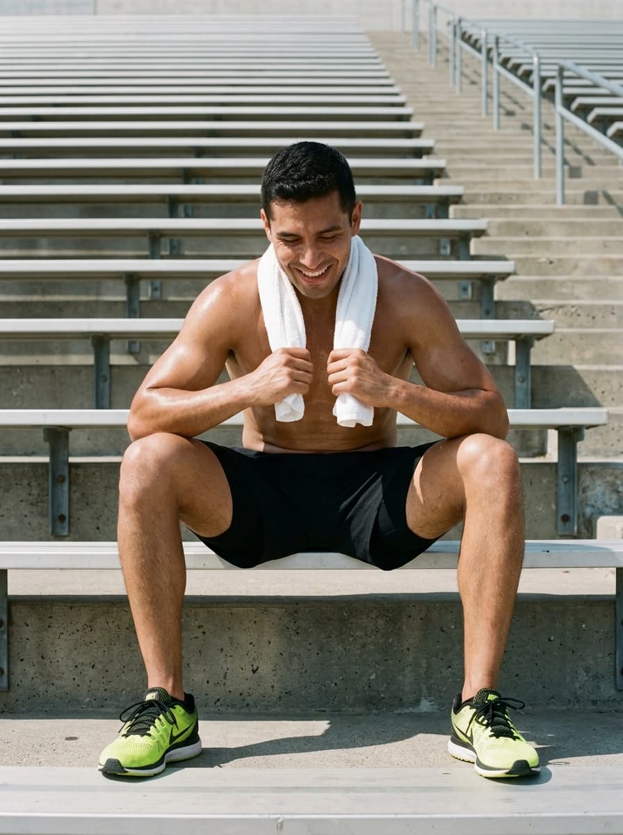 AI generated Gym Shorts example - Medium Shot