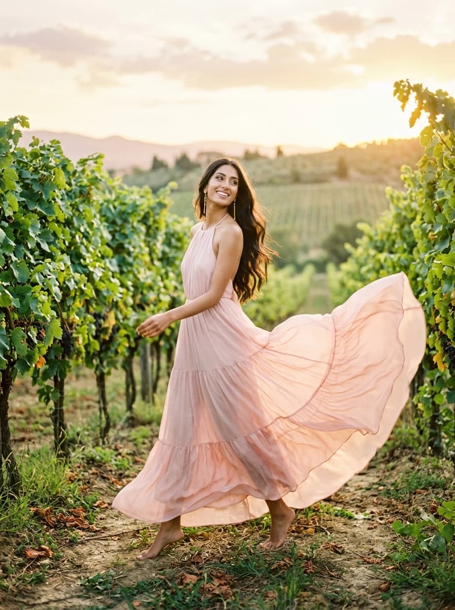 Professional AI photography showcasing Maxi Dresses