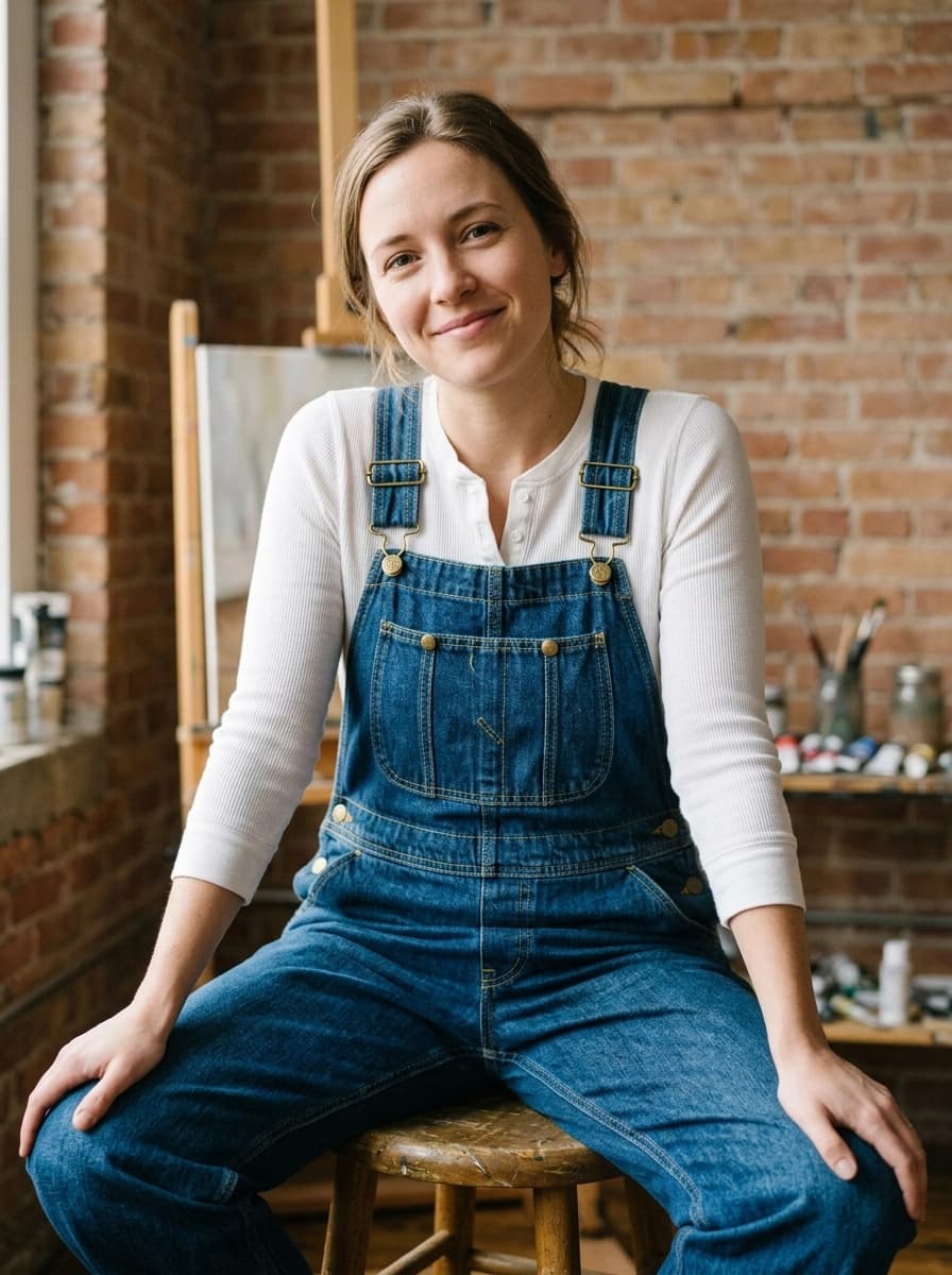 AI generated Overalls example - Medium Shot