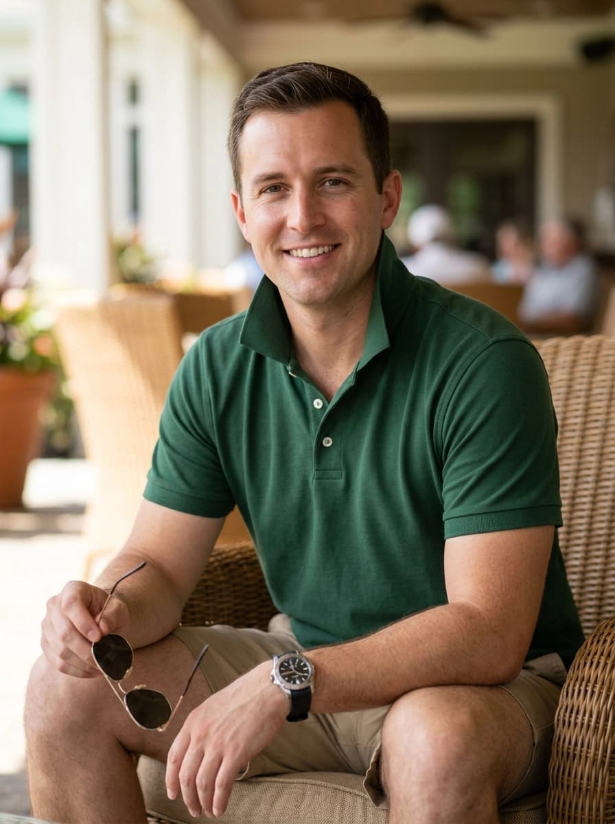 AI generated Polo Shirts example - Medium Shot