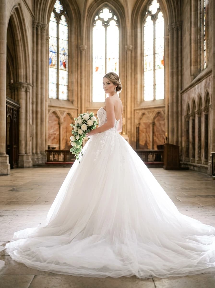 Professional AI photography showcasing Wedding Dresses