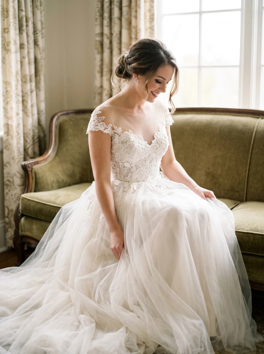 AI generated Wedding Dresses example - Medium Shot